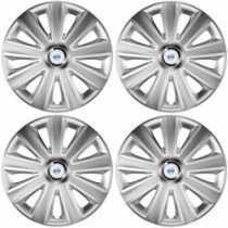 Puklice pre Volvo (biele) 14 Aviator carbon RC silver