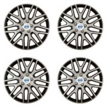 Puklice pre Volvo (biele) 14 Dakar NC silver and black