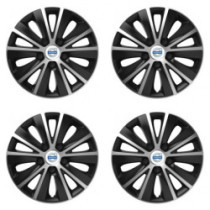 Puklice pre Volvo (biele) 14 RAPIDE silver and black