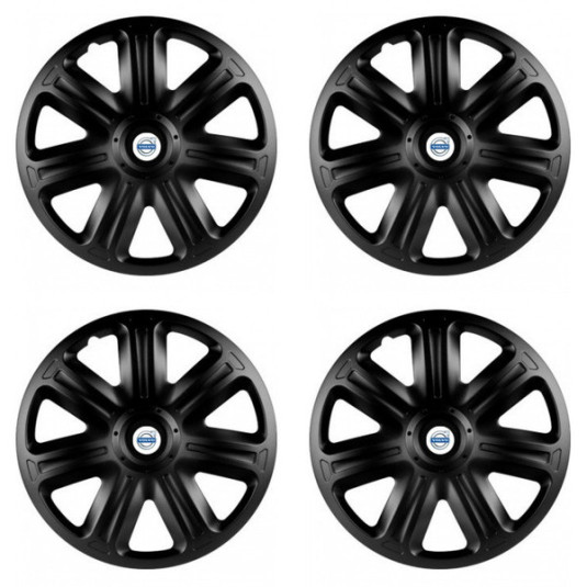 Puklice pre Volvo (biele) 14 COMFORT BLACK