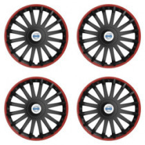 Puklice pre Volvo (biele) 15 CRYSTAL RO black