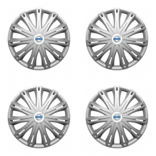 Puklice pre Volvo (biele) 15 SPARK