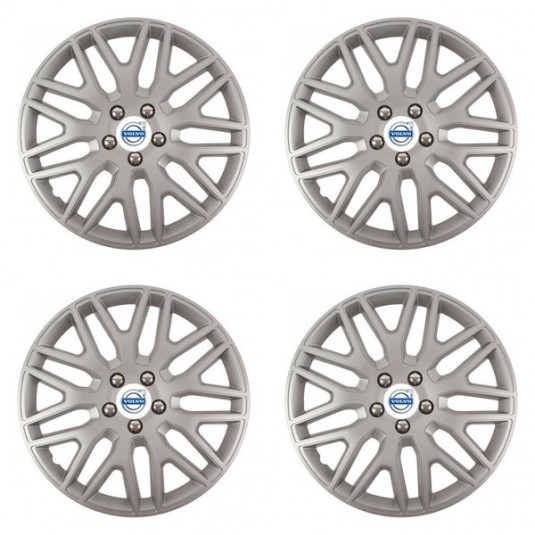 Puklice pre Volvo (biele) 16 DAKAR