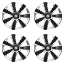 Puklice pre Volvo (biele) 16 GTX CARBON silver/black