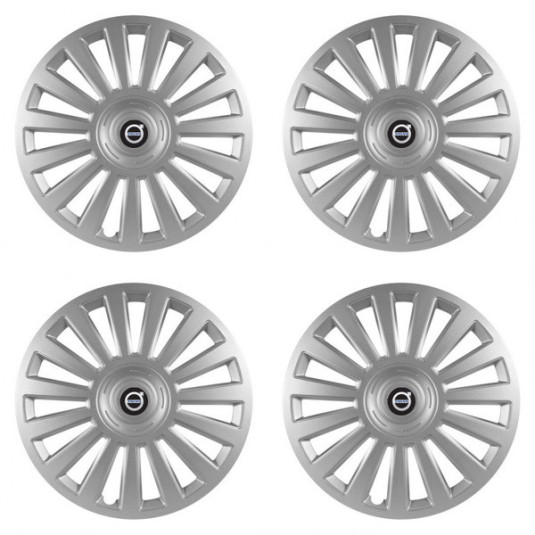 Puklice pre Volvo (čierne) 14 Luxury