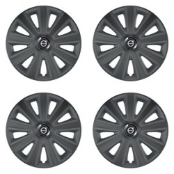 Puklice pre Volvo (čierne) 14 Aviator carbon RC grafite