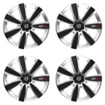 Puklice pre Volvo (čierne) 14 GTX CARBON silver/black