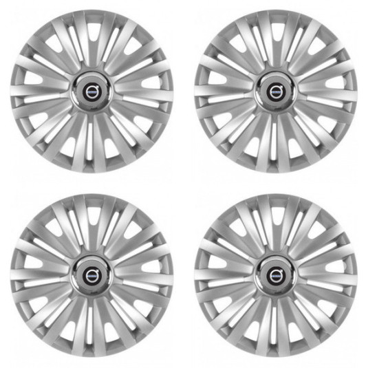 Puklice pre Volvo (čierne) 15 ROYAL