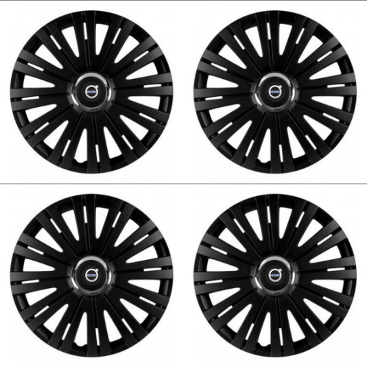 Puklice pre Volvo (čierne) 15 ACTIVE RC BLACK