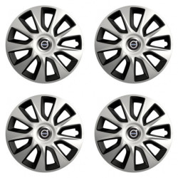 Puklice pre Volvo (čierne) 17 STRATOS double colour