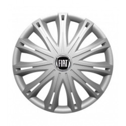 Puklice pre Fiat (čierny) 15 SPARK