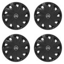Puklice pre Fiat (čierny) pre dodávky 15 Craft black