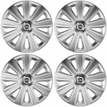 Puklice pre Fiat (čierny) 16 Aviator carbon RC 16 silver