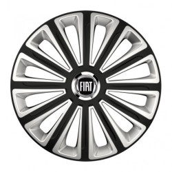 Puklice pre Fiat (čierny) 16 TREND RC double colour