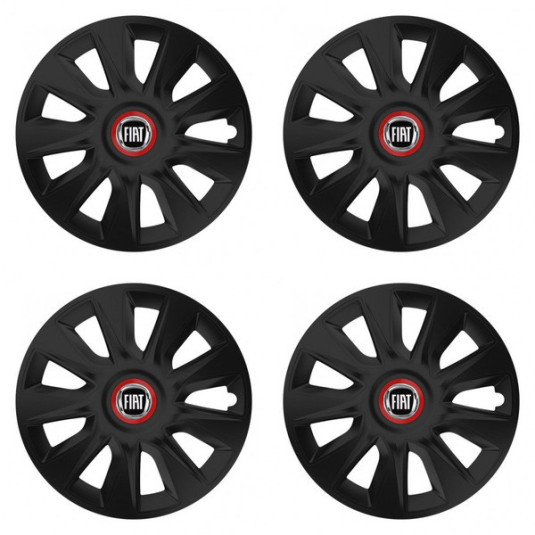 Puklice pre Fiat (čierny) 16 STRATOS RR black