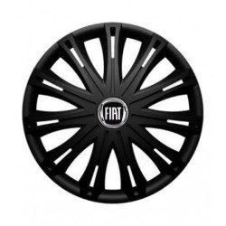 Puklice pre Fiat (čierny) 16 SPARK BLACK