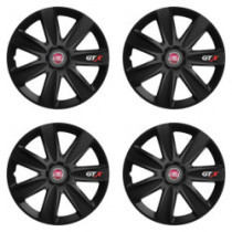 Puklice pre Fiat (červené) 14 GTX CARBON black