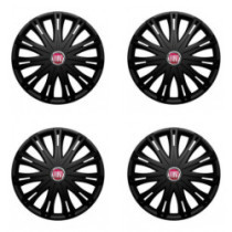 Puklice pre Fiat (červené) 14 SPARK BLACK1