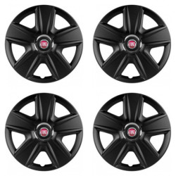 Puklice pre Fiat (červené) 14 ESPRIT RC BLACK