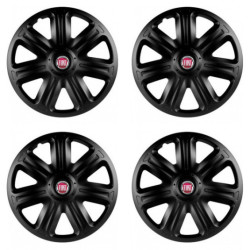 Puklice pre Fiat (červené) 14 COMFORT BLACK