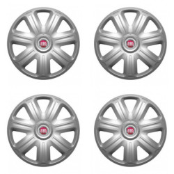 Puklice pre Fiat (červené) 14 COMFORT