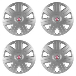 Puklice pre Fiat (červené) 15 Master