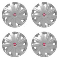 Puklice pre Fiat (červené) pre dodávky 15 Craft silver