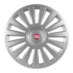 Puklice pre Fiat (červené) 16 Luxury