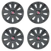 Puklice pre Fiat (červené) 16 Aviator carbon RC16 grafite