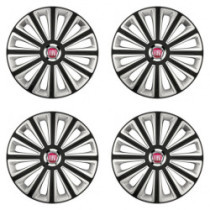 Puklice pre Fiat (červené) 16 TREND RC double colour