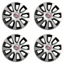 Puklice pre Fiat (červené) 16 STRATOS double colour