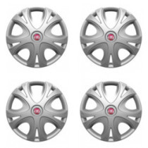 Puklice pre Fiat (červené) 16 DYNAMIC