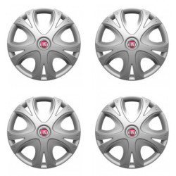 Puklice pre Fiat (červené) 16 DYNAMIC