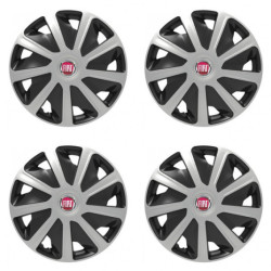 Puklice pre Fiat (červené) pre dodávky 16 Craft silver and black