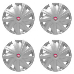 Puklice pre Fiat (červené) pre dodávky 16 Craft silver