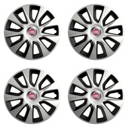 Puklice pre Fiat (červené) 17 STRATOS double colour