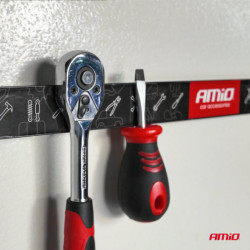 Magnetické držiaky na náradie 1x20cm 1x30,5cm 1x46cm sada AMiO-04263