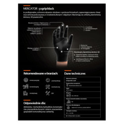 Nitrilové rukavice GoGrip black veľkosť XL, 50 ks