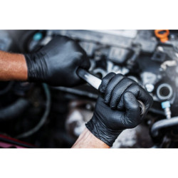 Nitrilové rukavice GoGrip čierne veľkosť XXL, 50 ks