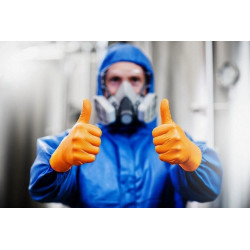 Nitrilové rukavice GoGrip oranžové veľkosti XXL, 50 ks