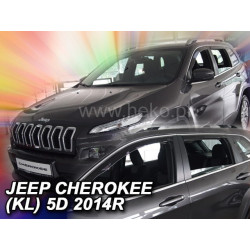 Deflektory JEEP Cherokee (KJ) 5D (+zadné) (od 2013)