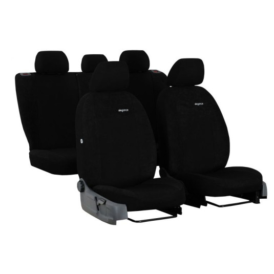 Poťahy pre KIA SORENTO 5 miestne III (2014-2019) Elegance (velour-velour) čierna