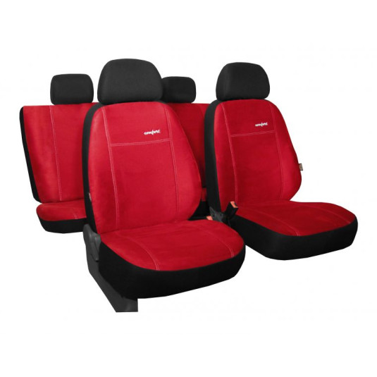 Poťahy pre VOLVO XC60 (2008-2013) Comfort (Alcantara) červená
