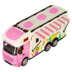 Diaľkovo ovládaný karavan diaľkovo ovládaný karavan auto 2,4 GHz zvuky svetlá príslušenstvo ružová