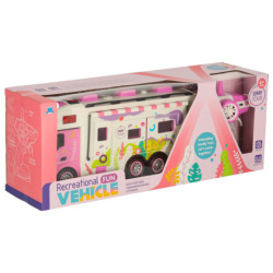 Diaľkovo ovládaný karavan diaľkovo ovládaný karavan auto 2,4 GHz zvuky svetlá príslušenstvo ružová