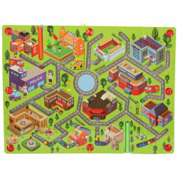 Magnetická drevená dosková hra s bludiskom na cestovanie veľké mesto 2 hráči