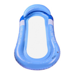 Nafukovací plážový matrac hojdacia sieť vodné lehátko kreslo bazén modrá