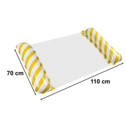 Nafukovací plážový matrac hojdacia sieť vodné lehátko kreslo bazén žltá