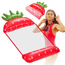 Nafukovací plážový matrac hojdacia sieť vodné lehátko kreslo bazén jahoda