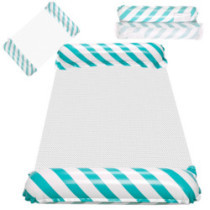 Nafukovací plážový matrac hojdacia sieť vodné lehátko kreslo bazén modrá